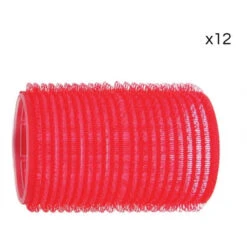 12 Rouleaux Velcro Rouges Shophair 36mm