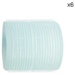 6 Rouleaux Velcro Bleu Ciel Shophair 55mm