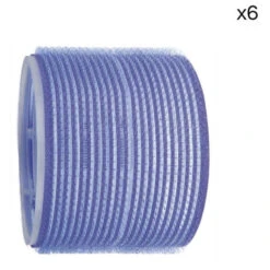 6 Rouleaux Velcro Bleus Shophair 80mm
