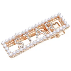 Barette Cheveux Perle Star Stella Green