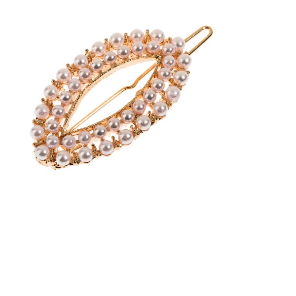 Barrette à Cheveux Ondulée Perlée