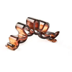 Barrette Noire Stella Green 8 Cm