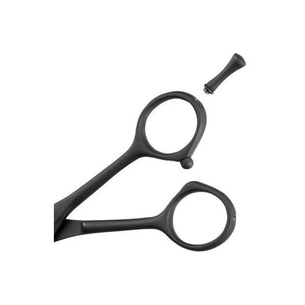 Sibel Ciseaux Barbiers Sky Noir En Acier Inoxydable Japonais Taille 5 Barburys – Image 2