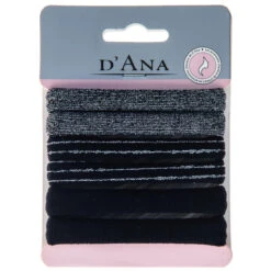 Lot De 6 élastiques Noires, Gris Et Mixtes Stella Green