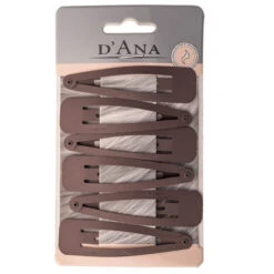 Lot De 6 Pinces Clic-clac Marron Grandes Stella Green