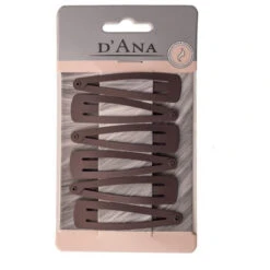 Lot De 6 Pinces Clic-clac Marron Moyennes Stella Green