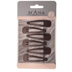 Lot De 6 Pinces Clic-clac Marron Petites Stella Green