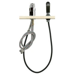 Sibel Mitigeur Chromé Complet + Douchette Noire