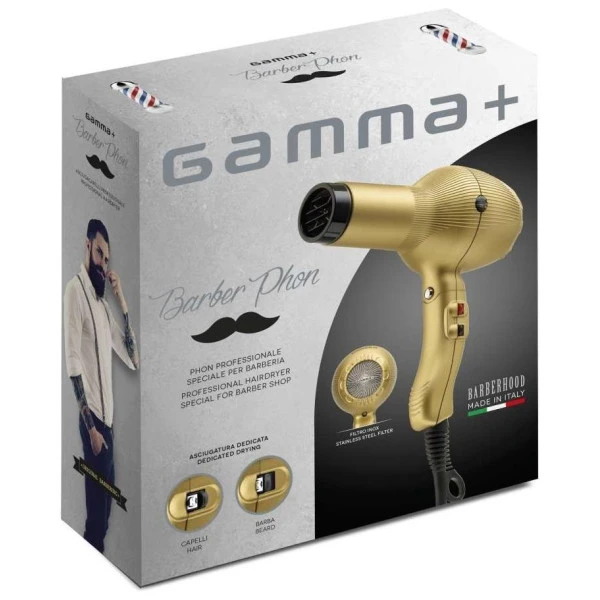 Sèche Cheveux Barber Phon Gold 2000 Watts Gammapiu – Image 2