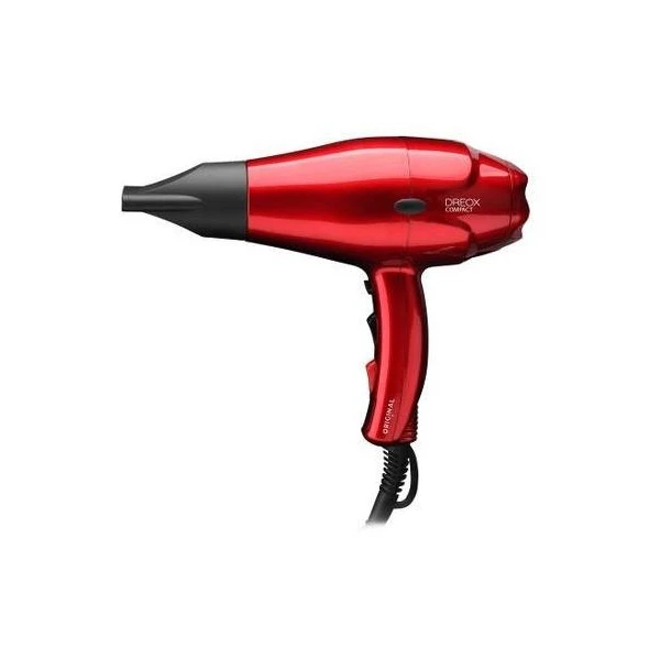 Sèche-Cheveux Dréox Compact Rouge Professionnel 2000W