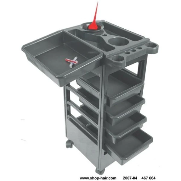 Table Service Coiffure Baky Noire 5 Tiroirs – Image 2