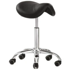 Tabouret Selle De Cheval Noir